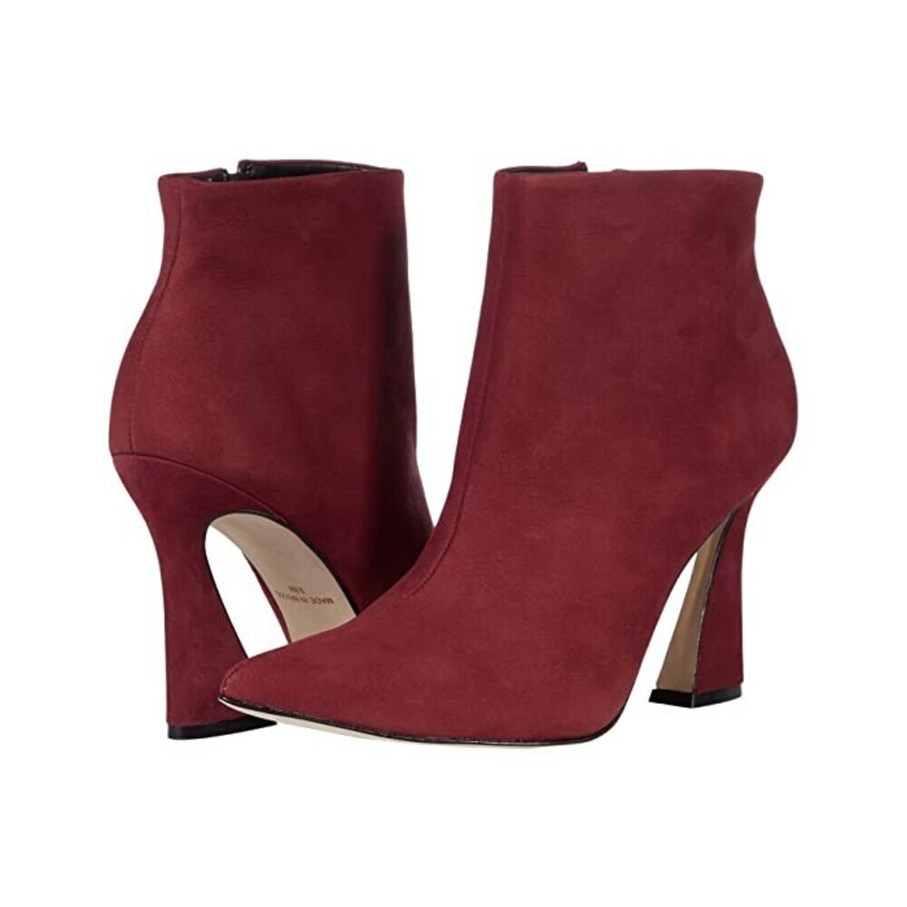 Massimo Matteo Andrea Boot Women US 11 Raisin Nubuck Kitten Heel Bootie JOBB1793